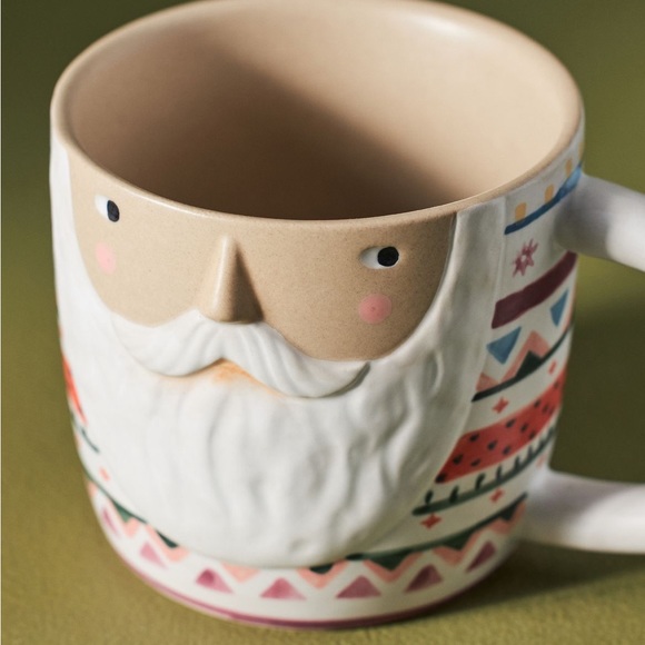 Anthropologie Other - NWT Anthropologie Fotini Tikkou Mr. Claus Mug